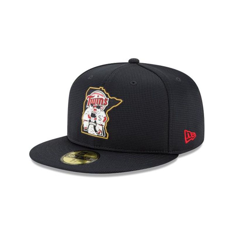 MLB Minnesota Twins Clubhouse Collection 59Fifty Fitted (PIA7230) - Blue New Era Caps